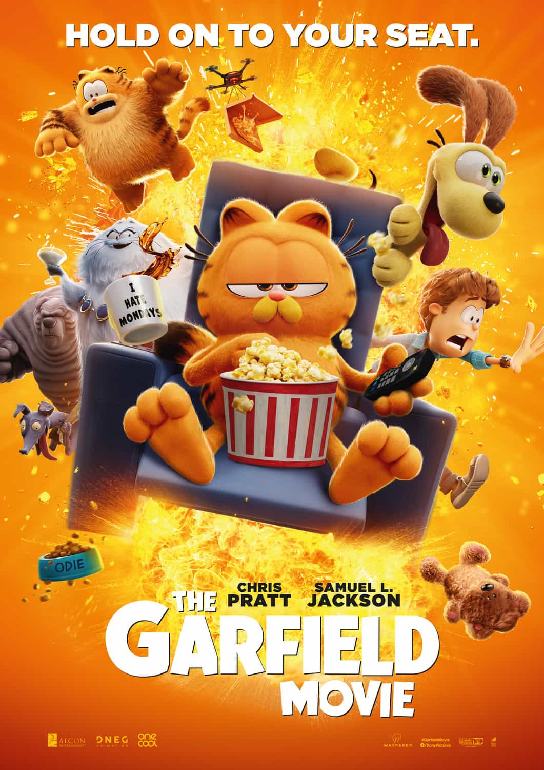 New movie poster release for The Garfield Movie thegarfieldmovie